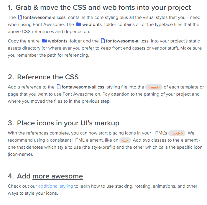 Intégrer Font Awesome 5  Font sur sont site wordpress Copier coller