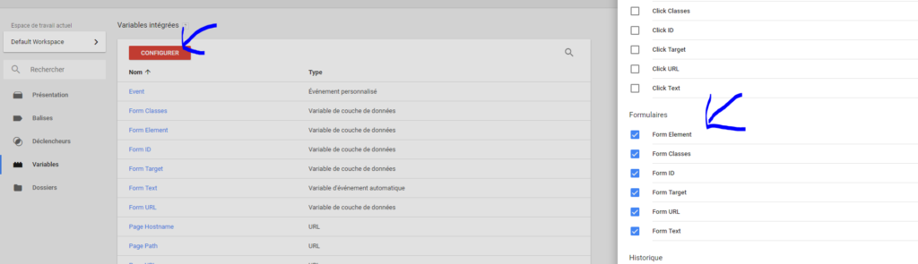 Suivi formulaires avec Google Tag Manager