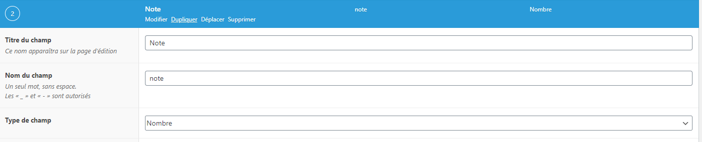 acf number field